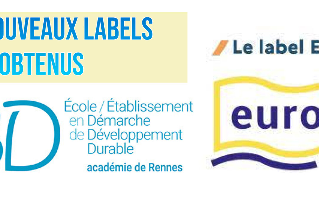 Labels Euroscol et E3D